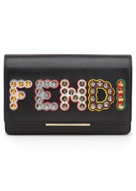 fendi studded wallet